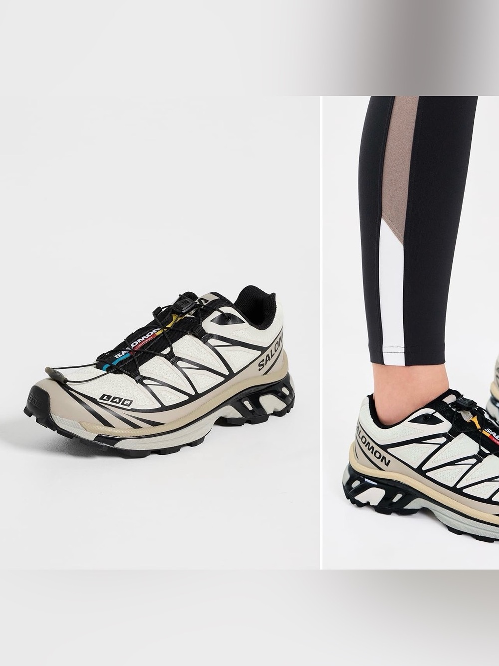 Salomon Women's XT-6 Sneakers Vanilla Ice/Black/Silver Cloud